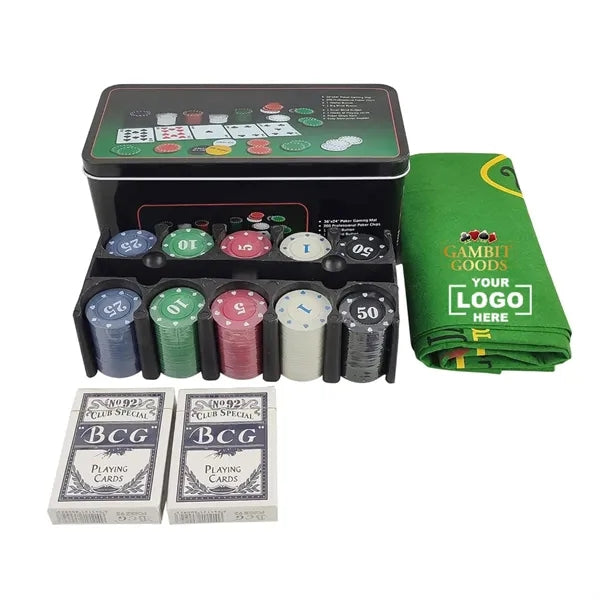 200 Pcs Texas Poker Chips Set