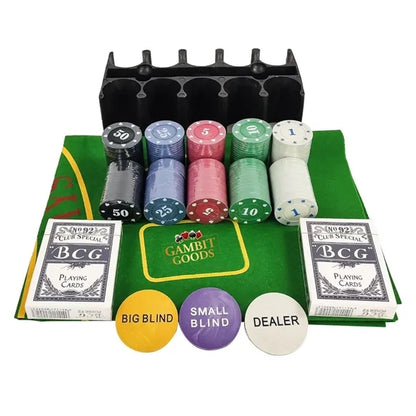 200 Pcs Texas Poker Chips Set