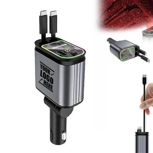 4 in 1 Retractable Starry Stars Proof Car Charger