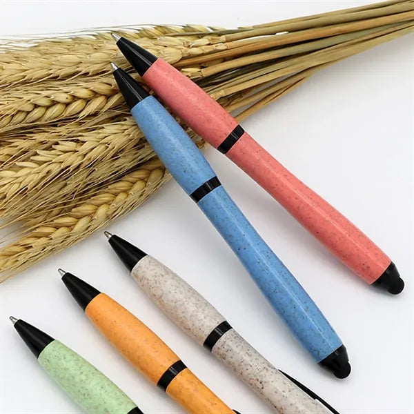 Saving eco-friendly biodegradable wheat straw ballpoint pen