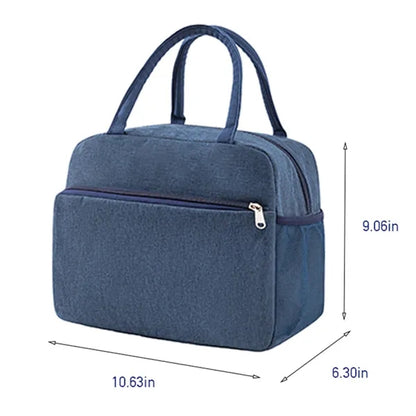 Large capacity student picnic portable waterproof lunch bag