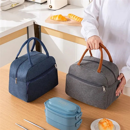 Large capacity student picnic portable waterproof lunch bag