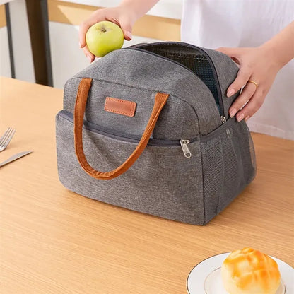 Large capacity student picnic portable waterproof lunch bag