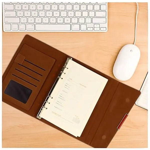 High-end business loose-leaf office meeting record notebook