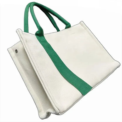 10 '' Canvas Bag With Ribbon Design