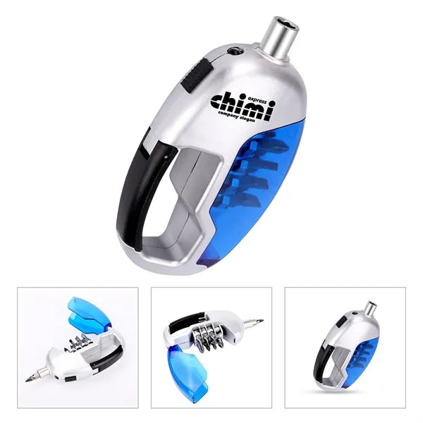 8 In 1 Multi Function Screwdriver Kit With LED Light