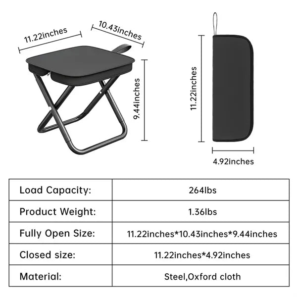 Outdoor Pocket Portable Folding Camping Stool