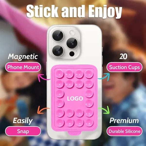 Silicone Phone Mount Magnetic Suction Cup