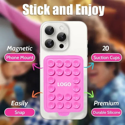 Silicone Phone Mount Magnetic Suction Cup