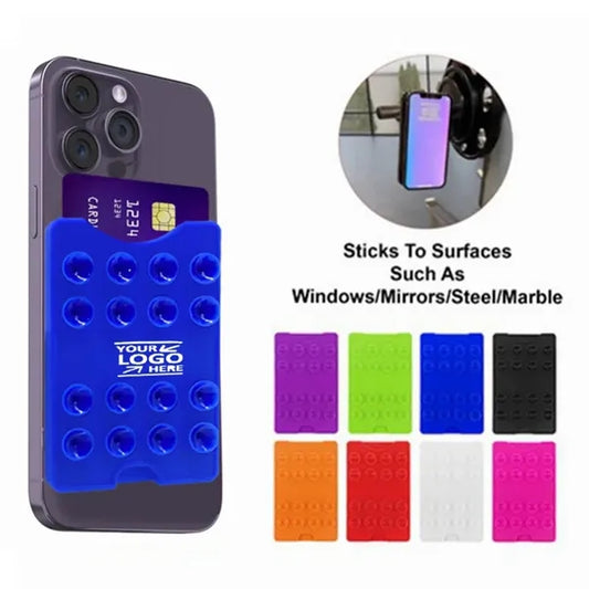 Silicone Suction Cup Grip With Phone Card Holder