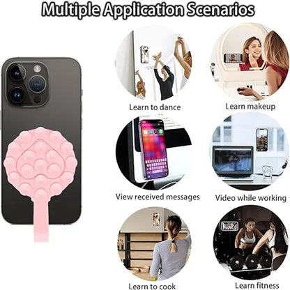 Round Double Sided Silicone Suction Cup Phone Grip Mount