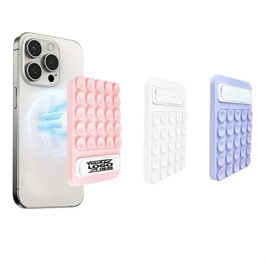 Magnetic Suction Cup Phone Mount With Foldable Stand