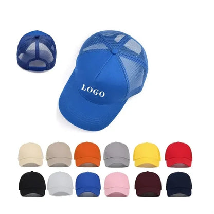 Adjustable Cotton Mesh Baseball Cap Trucker Hat