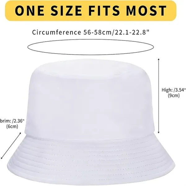 Unisex Outdoor Summer Cotton Bucket Hat For Travel Beach