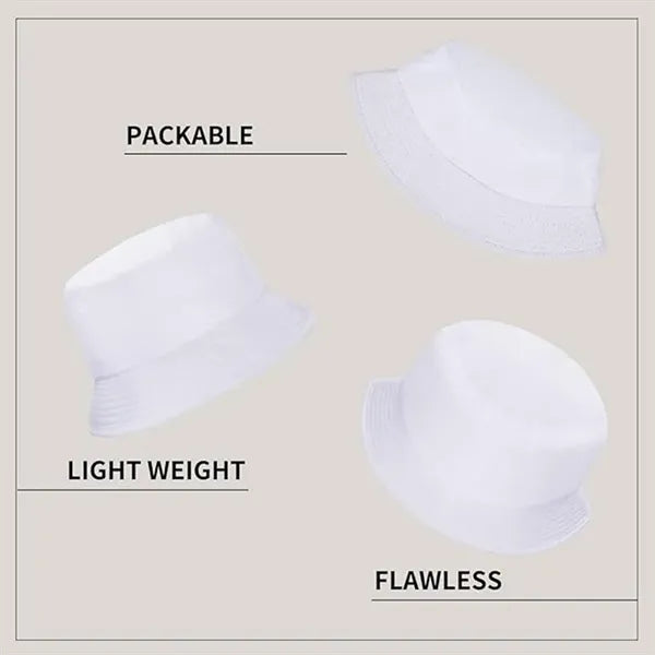 Unisex Outdoor Summer Cotton Bucket Hat For Travel Beach