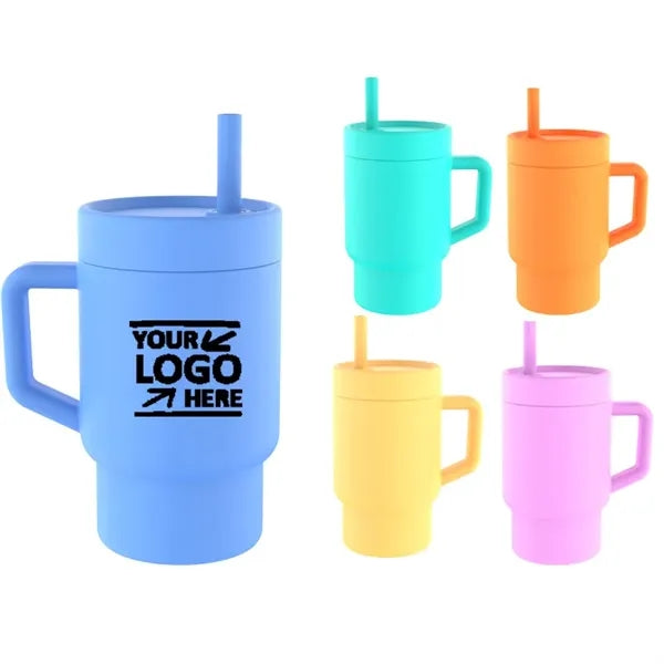 9OZ Silicone Baby Training Cup Toddler Sippy Bottle
