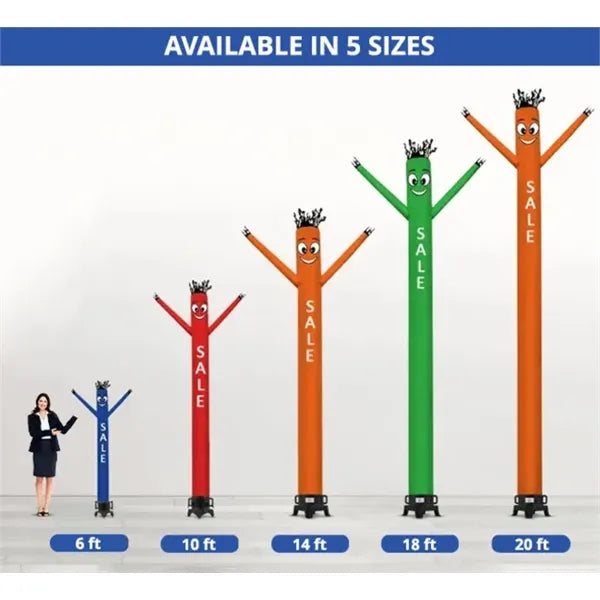 Sale Inflatable Tube Man Yellow - 20ft w/ Blower