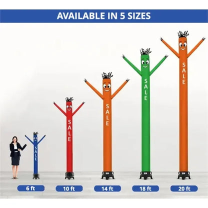 Sale Inflatable Tube Man Yellow - 20ft w/ Blower