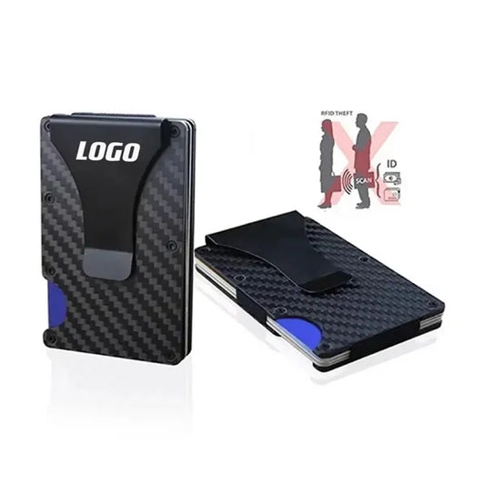 MOQ 10 pcs Carbon Fiber Card Wallets