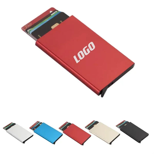 MOQ 10 pcs Aluminum Pop Up Wallets