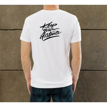 Men's White Printed T-Shirt - Crew Neck