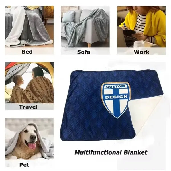 Full Color Thickened Blanket 39" x 59"