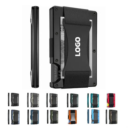 MOQ 10 pcs Slim Aluminum Card Wallet