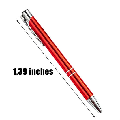 Metal Soft Stylus Ballpoint Pen Plunger Action Black Ink
