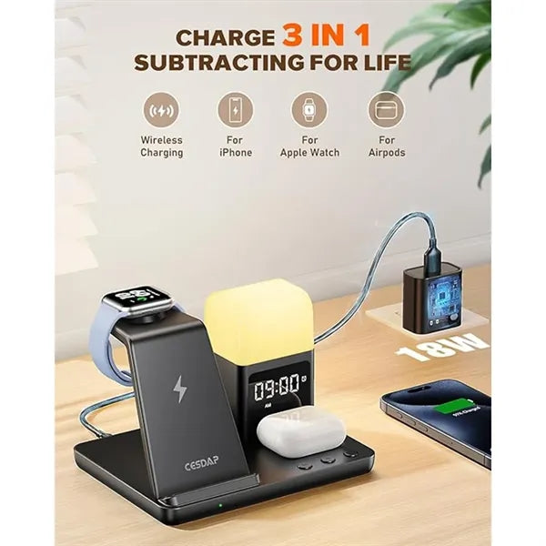 6 In 1 Wireless Charging Station