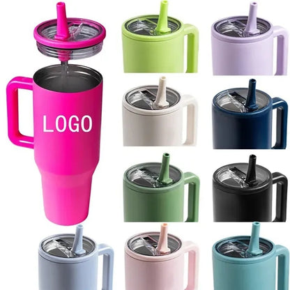 Stainless Steel Tumbler With Leak Proof Lid Straw