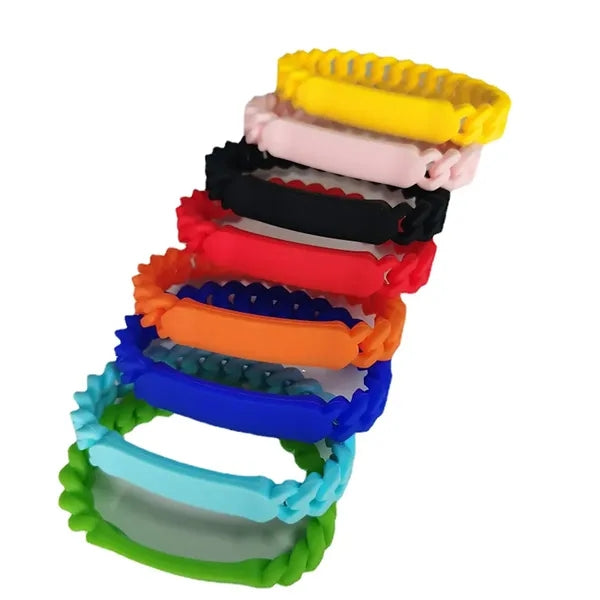 Silicone Chain Link Wristbands