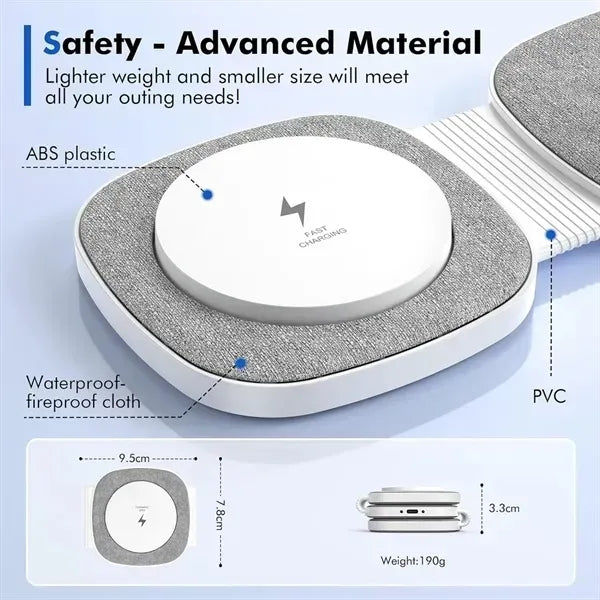 Foldable 3 in 1 Magnetic Wireless Charger