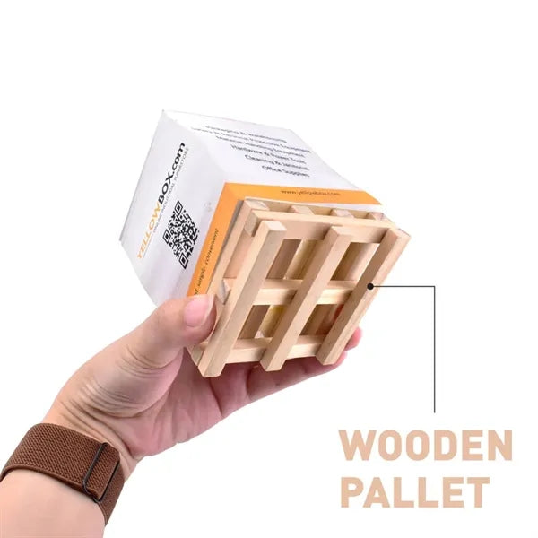CUSTOMIZED STICKY MEMO PAD WITH WOODEN PALLET