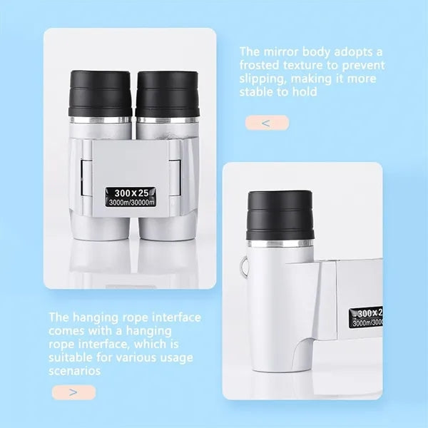 300x25 Compact Zoom Binocular for Adults and Kids