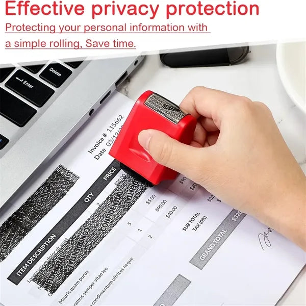 Identity Theft Protection Roller Stamps