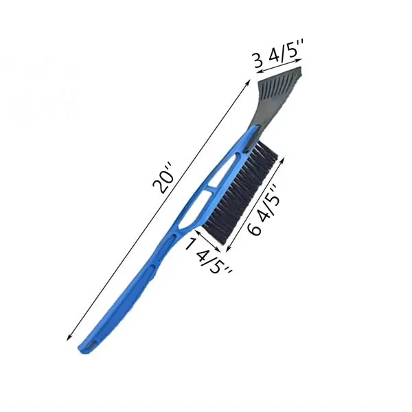 20'' 2-in-1 Snow Shovel With Long Handle For Vehicles