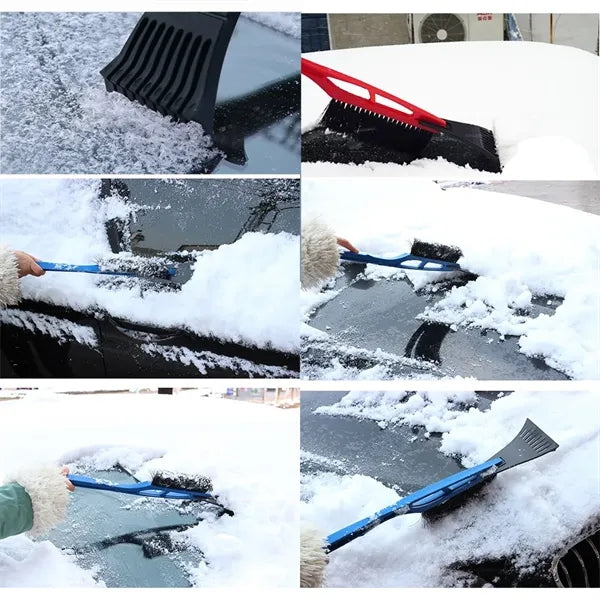 20'' 2-in-1 Snow Shovel With Long Handle For Vehicles