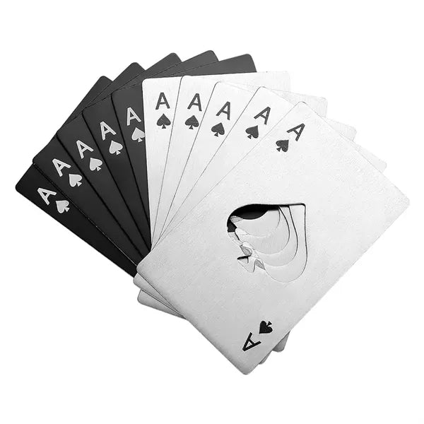 3 2/5'' Stainless steel poker bottle opener