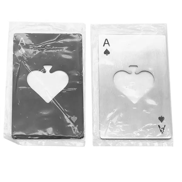 3 2/5'' Stainless steel poker bottle opener
