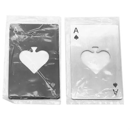 3 2/5'' Stainless steel poker bottle opener