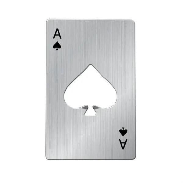 3 2/5'' Stainless steel poker bottle opener
