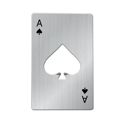 3 2/5'' Stainless steel poker bottle opener