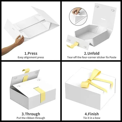 Custom Gift Box with Magnetic Lid - (Foldable)