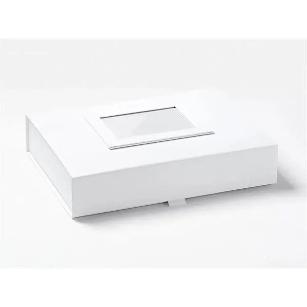 Custom White A4 Shallow Gift with Magnetic Lid - (Foldable)