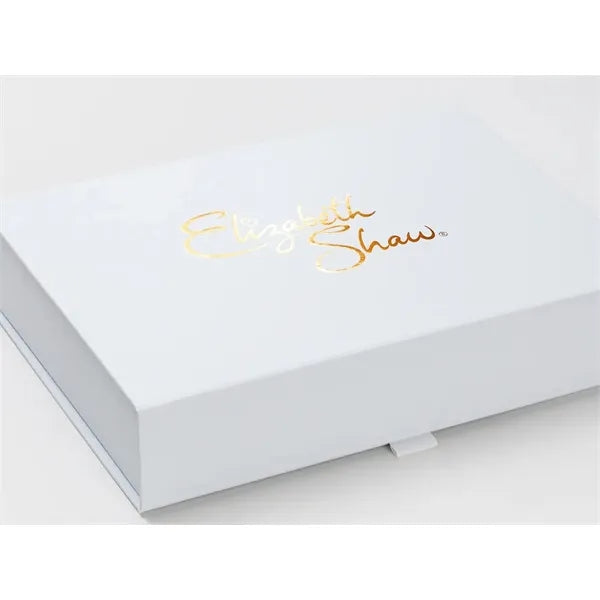 Custom White A4 Shallow Gift with Magnetic Lid - (Foldable)