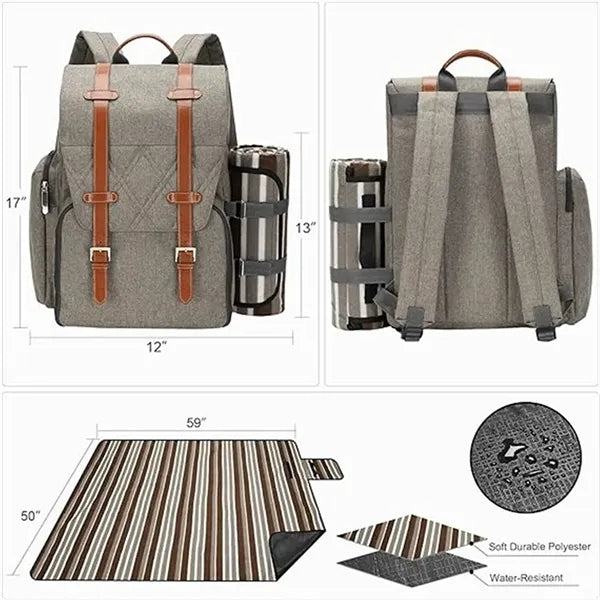 Picnic Backpack Large Insulated Cooler Bag
