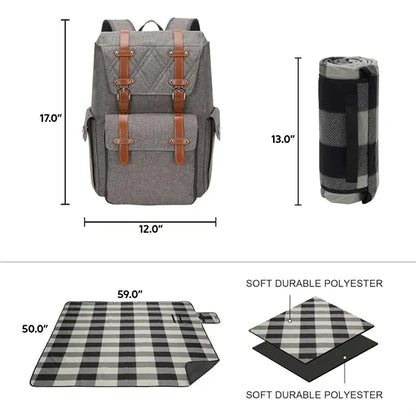Picnic Backpack Large Insulated Cooler Bag