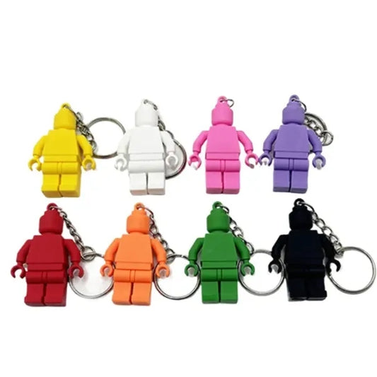 Mini Brick Figure Keychain