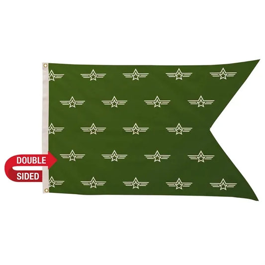 2.5' x 4' Polyester Guidon Flag Double-Sided