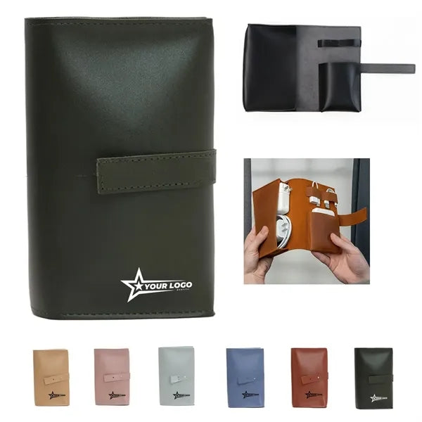 Leather Tech Cord Organizer
